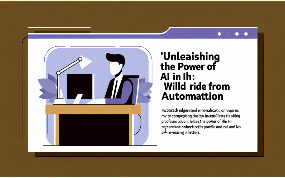 Unleashing the Power of AI in HR: A Wild Ride Through Automation